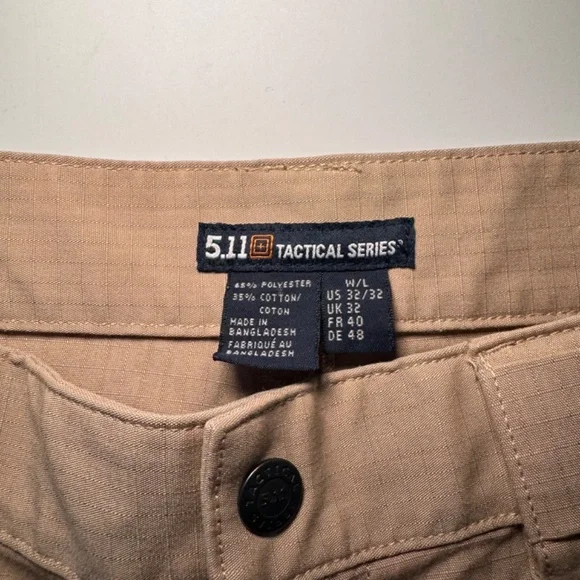 5.11 Tactical Stryke Regular Fit Cargo Pants Men's Size 32 Khaki Utility - Picture 2 of 5